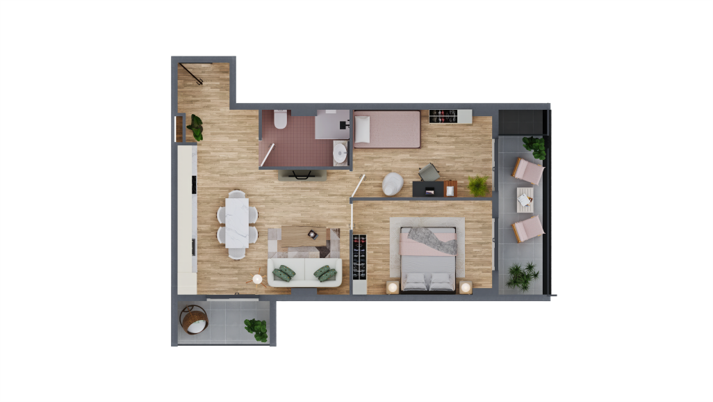 2 საძინებლიანი